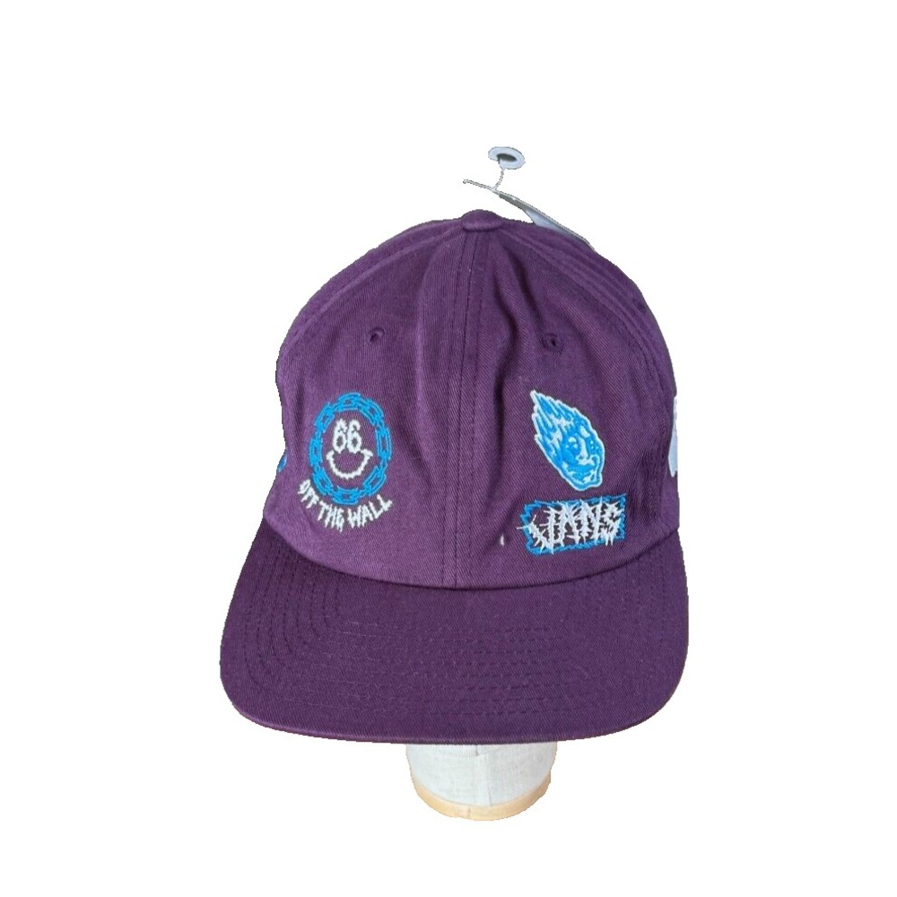 Vans Whammy Low Unstructured Purple‎ Snapback Hat Multi-Patch Off The Wall NEWT